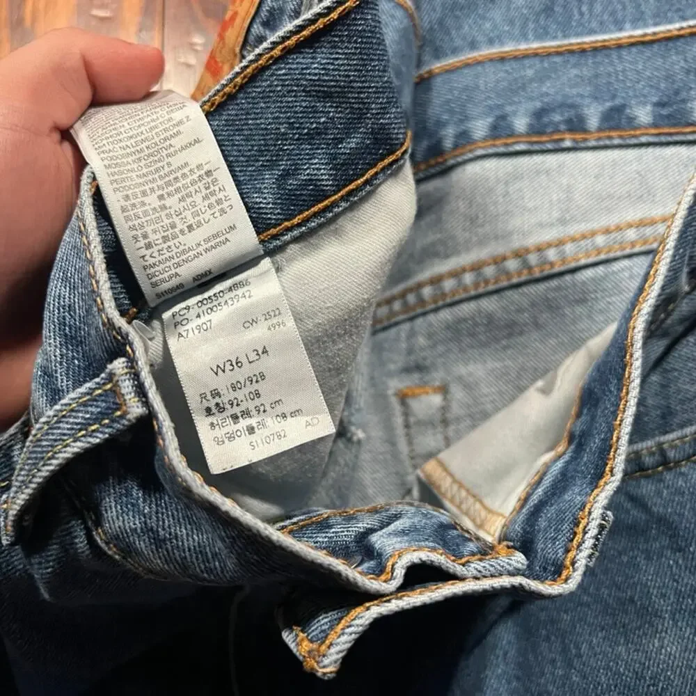 Levi's 36x34 Y2K 550 Jeans Blue Relaxed